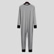 thumbnail image 4 of KIHOUT Liquidación de tallas grandes para mujer, pijama de una pieza con botones a rayas para adultos, ropa de dormir suave de manga larga, conjunto de pijama para mujer, ropa de estar por casa de, 4 of 4