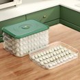 thumbnail image 2 of Dumpling Organizer Stackable Cold Retention PP Convenient Use Refrigerator Organizer Kitchen Supplies, 2 of 7