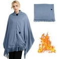 thumbnail image 4 of Heating Pad Heated Blanket Heated Shawl for Women Portable Wearable Usb Heating Blanket Soft Warm Zipper Scarf for Winter Home Travel, 4 of 9
