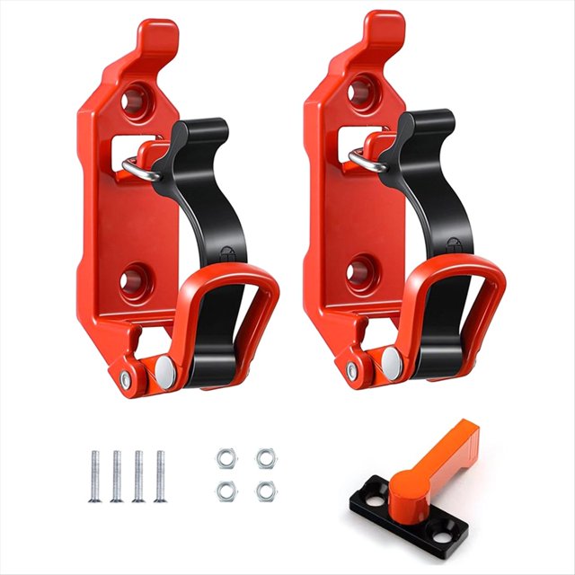 2 Piezas de Soporte de Pala para Montaje en Portaequipajes, Soportes de Montaje de Pala, Accesorios, Montaje en Pared, Versátil, Color Naranja