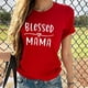 thumbnail image 1 of Fiudx Ofertas Relámpago Camiseta Holgada Estampada con Cuello Redondo y Manga Corta para Mujer, 1 of 5