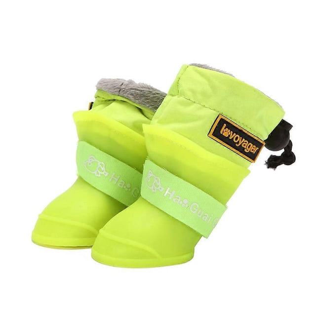 4 Pcs Pet Rainshoes Waterproof Silicone Pet Shoes Anti-slip Rain Shoes