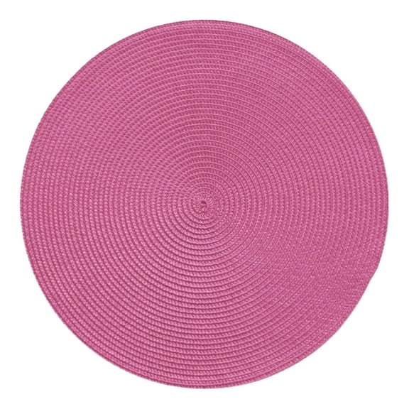 Elbeaqi Placemat Cushion Woven Spiral Table Placemats 15 Inches Round Set of 4 Non Slip Dining & Kitchen Table Mats