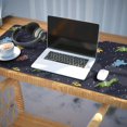 thumbnail image 3 of Long Mouse Pads for Desk,DarkBlue Dinosaurs in Space Pattern Desk Mats on Top Of Desks, Desk Mouse Pad Extra Large with 3mm Non-Slip Base and Stitched Edge for Gaming,Office,Work,Home 35.4"x15.7", 3 of 6