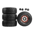thumbnail image 2 of figatia 1/7 1/8 Short Cards RC Car Tires Components Remote Controlled Car Wheel Rims Red, 2 of 9