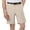 Khaki, variant on Monterey Club Men's Solid Texture Golf Shorts #1838