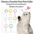 thumbnail image 4 of Pet Accessories Pom-Pom Pet Collar，Cute Cat Soft Pom-Pom Muffler，Adjustable Pet Collar，Cat Plush Necklace Beaded，Birthday Gifts for Pets, 4 of 4