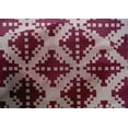 thumbnail image 4 of oneOone Cotton Silk Fabric Check Kasuri Printed Fabric 1 Yard 42 Inch Wide, 4 of 4