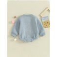 thumbnail image 4 of Bagilaanoe Newborn Baby Girl Oversized Romper Sweatshirt Long Sleeve Bodysuits Letter Print Pullover 3M 6M 9M 12M 18M Infant Casual Tee Tops, 4 of 9
