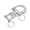 Fork Type, variant on Swivel Eye Snap Shackles Quick Release Locking Bail Stainle Steel for Sailboat Yacht Halyard Rigging Sailing Rings Type