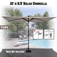 STRONG CAMEL Sunshade Outdoor 9ft Parasol Patio Garden Umbrella with Crank Tilt