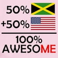 thumbnail image 2 of CafePress - Half Jamaican Half American Body Suit - Baby Light Bodysuit, Size Newborn - 24 Months, 2 of 4