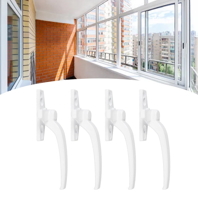Aluminum Alloy Window Handle, Security Lock Hardware for Casement Window Lock Hard to Break and Rusts Resistant with Simple Installation