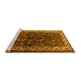 thumbnail image 2 of Ahgly Company Machine Washable Indoor Square Persian Yellow Traditional Area Rugs, 5' Square, 2 of 4
