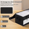 thumbnail image 4 of CHUANK CD Storage Box with Lid Nonwoven Fabric CD Organizer Case Foldable CD Case Holder Large Capacity DVD Storage Box for Storing Media Game Discs Books, 4 of 11