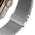 thumbnail image 6 of Milanese Loop Mesh Band Strap for Apple Watch Series 10 46mm 9 8 7 SE 6 5 4 3 2 1 42/44/45mm for iwatch Ultra 49mm Bracelet (Titanium,S10 46MM), 6 of 7