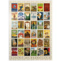 MyPuzzle - Spirit Of Nashville, Collector's Print, Vintage Poster - Premium 500 Piece Jigsaw Puzzle for Adults