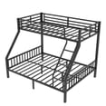thumbnail image 5 of Twin XL Over Queen Bunk Bed,Heavy Duty Metal Bed Frame with Ladder and Slats Support for Adults Teens,, 5 of 8