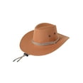 thumbnail image 1 of Diconna Men Cowboy Hat with Adjustable Chin Rope Wide Brim Accessories, 1 of 1