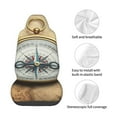 thumbnail image 4 of Wukai Magnetic Old Compass On World Map Full Set Car Seat Covers with Soft Padding Universal Auto Front Seats Protector and Cushion Mat, 4 of 5