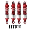 thumbnail image 7 of 1 Set Aluminum RC Shocks, 1/18 RC Crawler Car Adjustable Absorber Damper Upgrade Parts for Traxxas TRX4-M, Red, 7 of 7