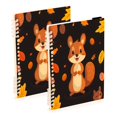 thumbnail image 2 of Squirrel Pattern A5 8.3x5.7in PP Notebook, Adjustable Rings, 60 Sheets, Diary or Journey Note, 2 of 8
