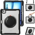 thumbnail image 1 of XYX pour iPad Air 11 Pouces Case (2025 M3/2024 M2), Poignée Rotative à 360°, Sangle d'Épaule, Protection Robuste contre les Chutes, Transparent, 1 of 7