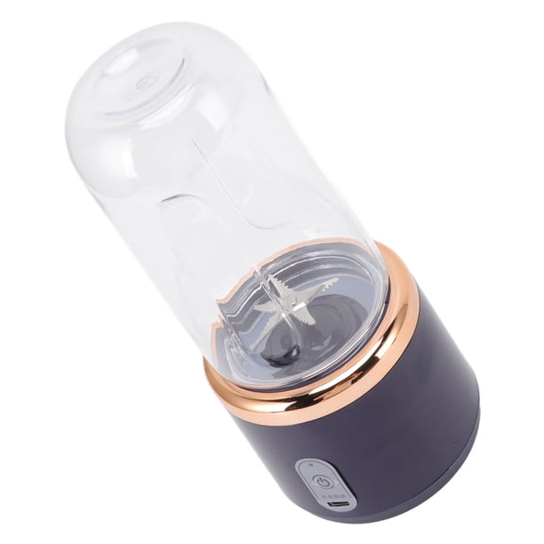 Mini Licuadora, ABS Portátil Licuador de Alimentos de Grado 300 ml de Carga USB Inalámbrica Con Cable de Alimentación para Aire Libre