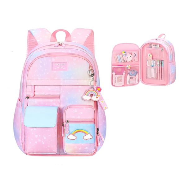 Mochila Escolar Rosa Youngsing para Niñas de 6 a 10 Años