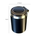 thumbnail image 2 of TACILIP Car Accessories, Multifunctional Car Ashtray With Lid For Automatic Car Use Fashion Sensory For Interior Use Detachable Stainless Steel Ashtray With Blue LED Mini Trash Can, Gifts for Father, 2 of 6