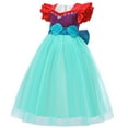 thumbnail image 2 of Girls Mermaid Party Dress Kids Princess Dress Up Costume Pageant Birthday, 2 of 7