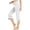 White, variant on FAIWAD Capri Pants for Women High Waisted Stretch Side Split Athletic Cropped Pant Lightweight Comfy Yoga Workout Capris