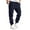 Navy, variant on IROINNID Sweatpants for Men Drawstring Waist Jogger Pants Thicken Stretch Casual Sport Pants With Pocket,Khaki