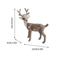thumbnail image 3 of Mouliraty Reindeer Christmas Ornaments, Christmas Supplies Sika Deer Decorations Mall Decorations Simulation Sika Deer, 3 of 5