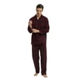 thumbnail image 2 of GLOBAL Men's Long Sleeve Flannel Pajamas Sets 100% Cotton Sleepwear Top and Bottom, Size S-3XL, 2 of 5