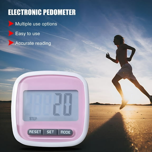GJX 3D Pedometer for Walking with Clip, Walking Distance, Calorie Counter, Fitness Tracker Step Counter for Men, Women, Kids, Seniors ()