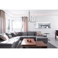 thumbnail image 4 of Living District Layne 30" 6-Light Transitional Metal Chandelier in Chrome, 4 of 9