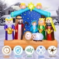 thumbnail image 3 of Belén inflable navideño Mukum de 2,1 m con luces LED, 3 of 7