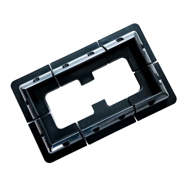 Lipstore Solar Panel Mounting Brackets Solar Panel Mounts Kit for Boats Rooftops Black