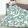 thumbnail image 6 of Fuzoiu Hand Drawn Snake Print Ultra-Soft Micro Fleece Blanket,All Seasons Flannel Throw, Lightweight Blanket for Bed, Sofa, Couch, Movie Night, Camping, and Travel-40"x30", 6 of 7