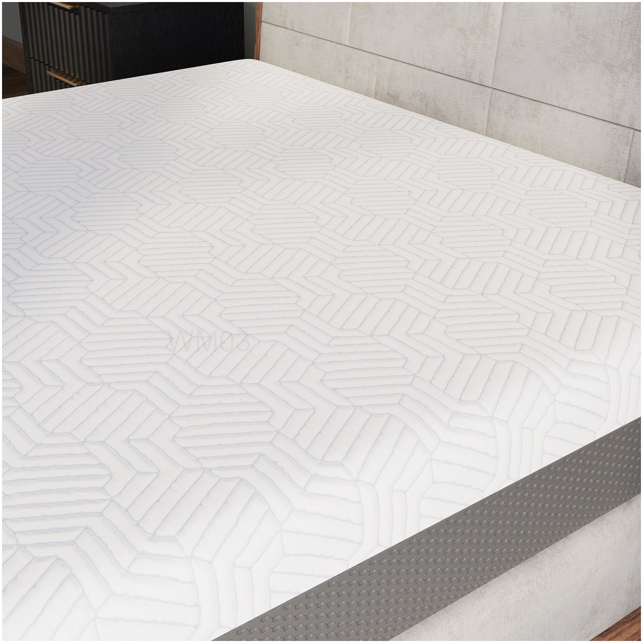 CHAMPFLAG 10 Inch Cooling Gel Memory Foam Mattress, King Size Medium Firm Feel for Support, CertiPUR-US Certified Bed in a Box