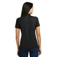 thumbnail image 2 of Sport-Tek L474 Ladies Dri-Mesh Pro Polo Shirt, Black, XS, 2 of 5