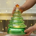 thumbnail image 4 of Arghm Christmas Tree Music Box 9.2x6.1x4.3in,Snow Globe Decor with Luminous Ornaments, 4 of 6
