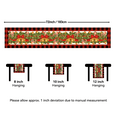 thumbnail image 4 of Softalker Christmas Linen Checkered Table Runner - Red Buffalo Plaid Bell Winter Xmas Table Decoration for Dining/Parties/Holiday Decor (13 x 72 Inch), 4 of 8
