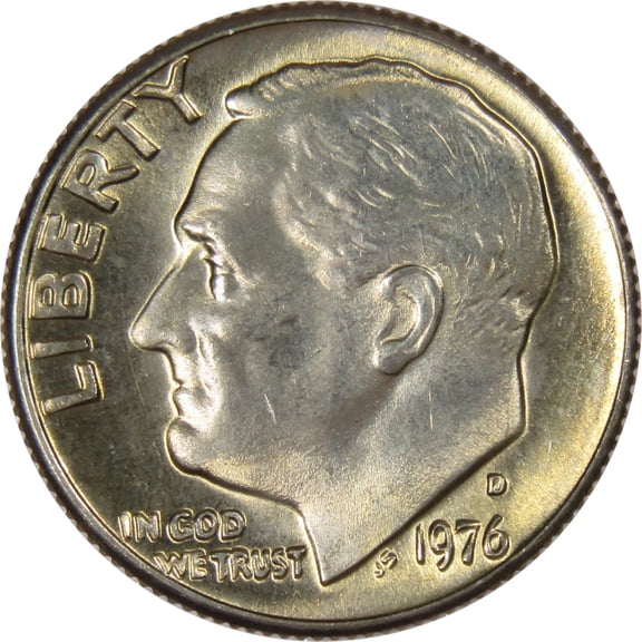 1976 D Roosevelt Dime BU Uncirculated Mint State 10c US Coin Collectible
