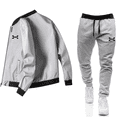 thumbnail image 4 of Conjunto de chaqueta informal con cremallera para hombre, de color sólido chaqueta cómoda, moda popular, primavera y otoño, nuevo, 2024, 4 of 5