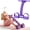 Purple, variant on Resistance Bands with Handles, Durable Design, Multi-Function Tension Rope Band for Abdomen/Waist/Arm/Leg Stretching Slimming Training