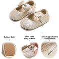 thumbnail image 4 of Soft Sole Leather Baby Shoes - Infant Baby Walking Shoes Moccasinss Rubber Sole Crib Shoes, 4 of 7