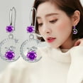 thumbnail image 5 of SUSHANG Silver Rabbit Full Diamond Earrings Personality Temperament Inlaid Diamond Minimalist Fine Earring Studded Diamond Earrings Zircon Earrings Rabbit Earrings Women'S Full Diamond, 5 of 8