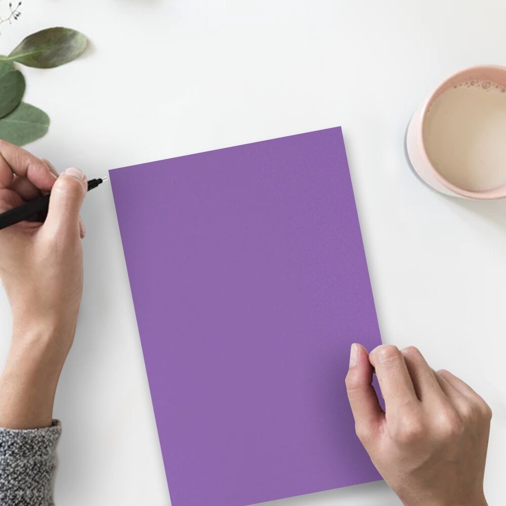JAM Paper Letter Cardstock, 8 1/2 x 11, 65lb Violet Purple, 250 per Pack